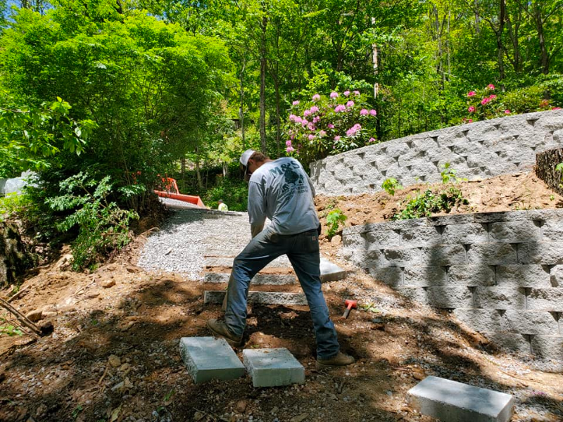 Retaining Wall Installation